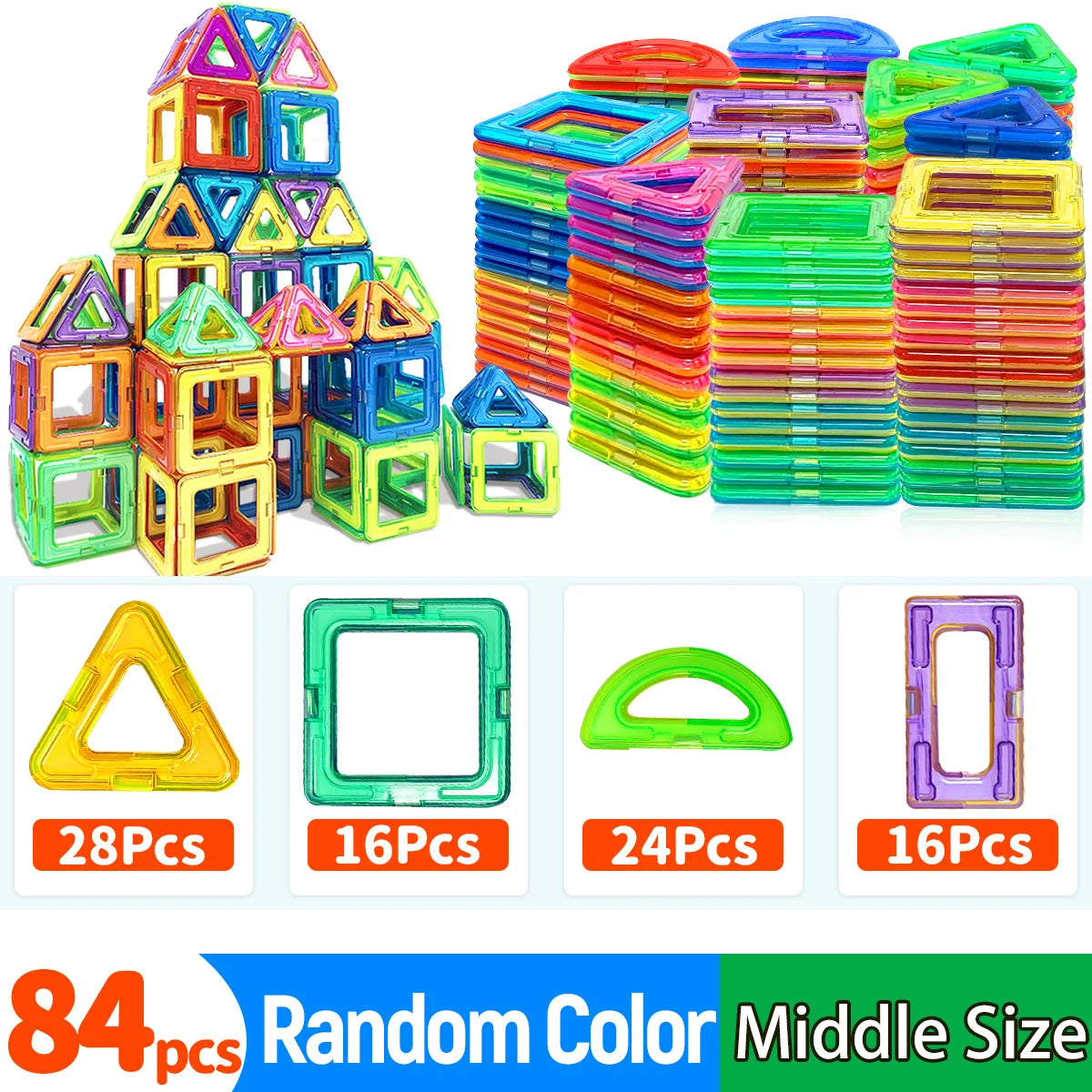DIY Magnetic Building Blocks – STEM Construction Toy Set