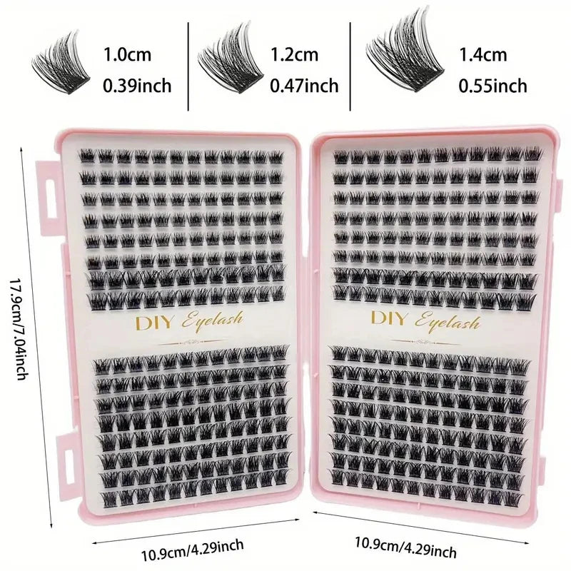 Individual Eyelash Extension Kit – D-Curl Multi-Length Odorless Lashes