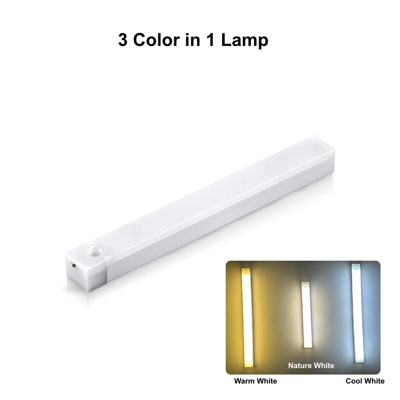 Motion Sensor LED Strip Light – USB Rechargeable Under-Cabinet Lamp
