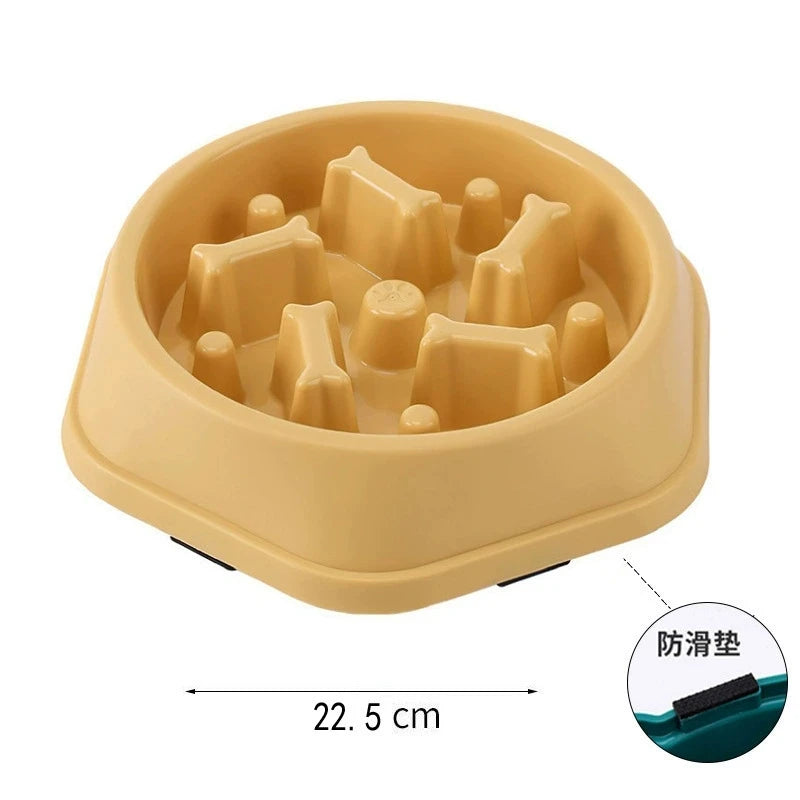 Slow Feeder Dog Bowl – Anti-Choke Non-Slip Puzzle Pet Dish