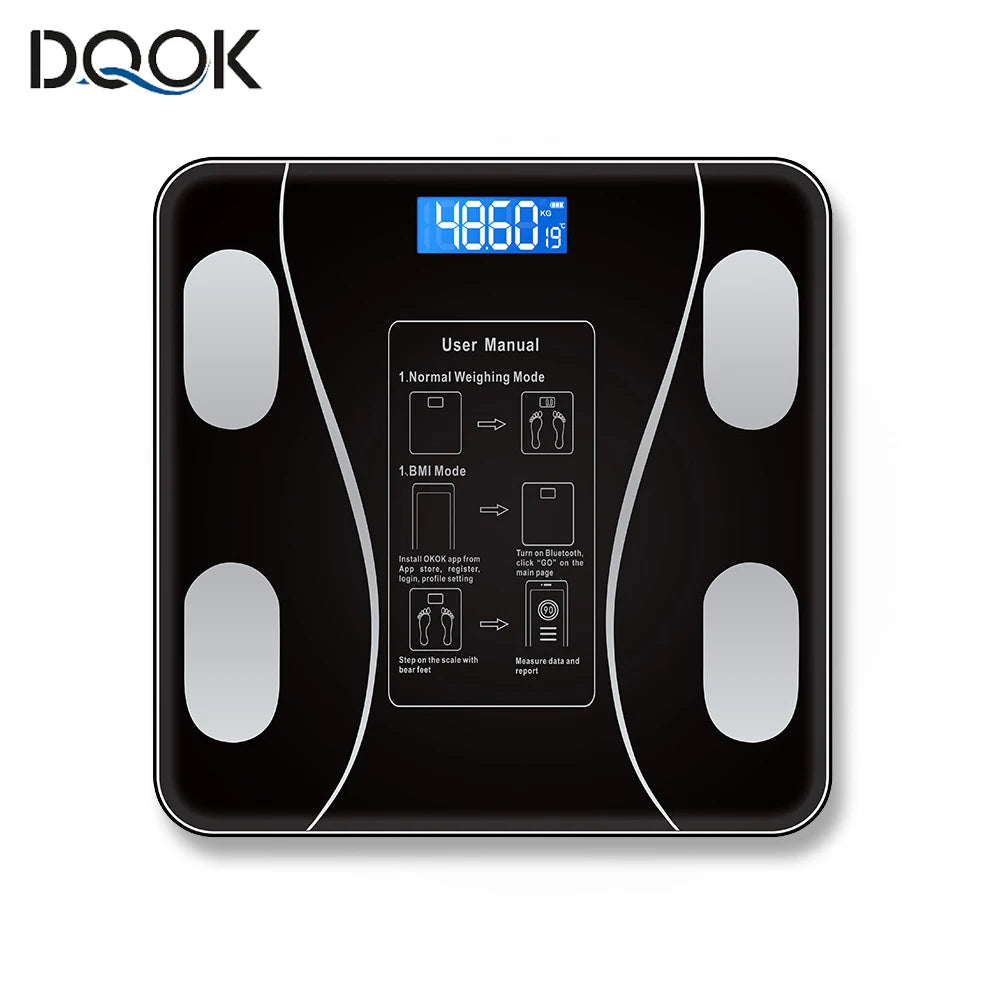 Smart Bluetooth Body Fat Scale – Digital Bathroom Scale with App