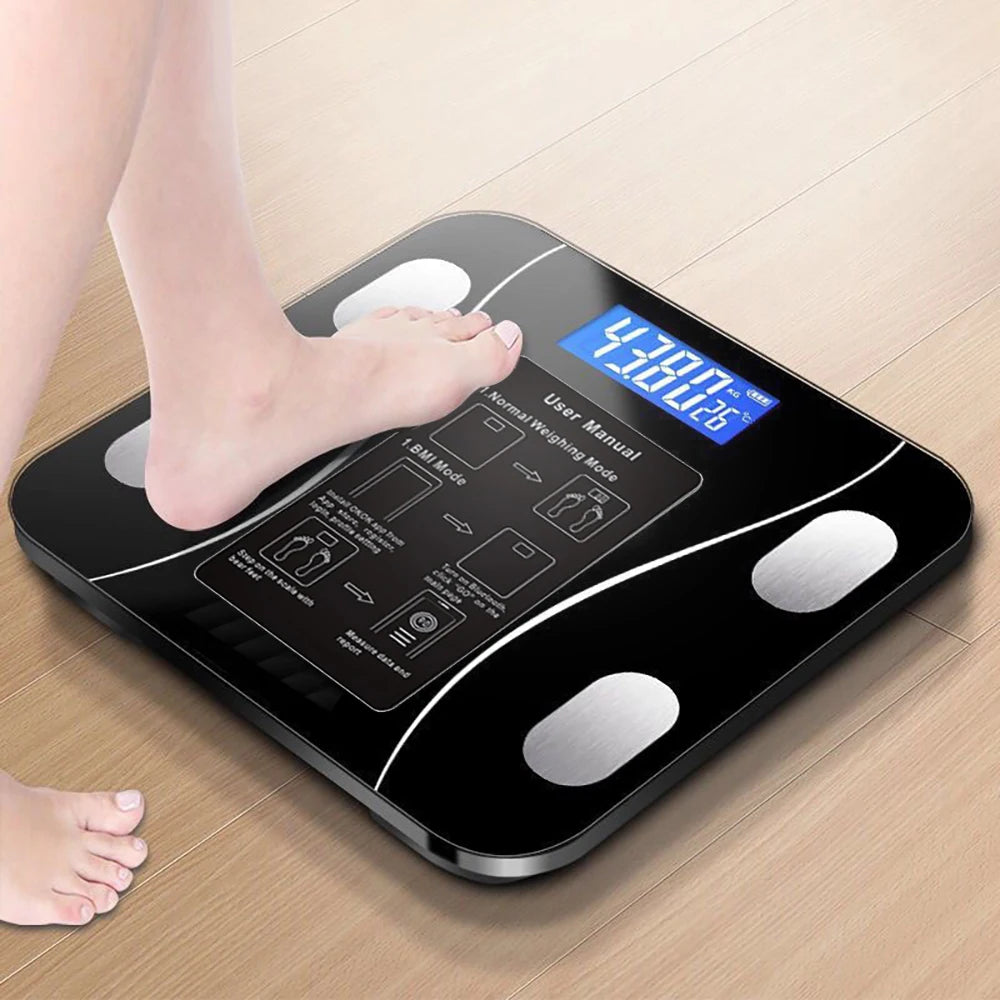 Smart Bluetooth Body Fat Scale – Digital Bathroom Scale with App