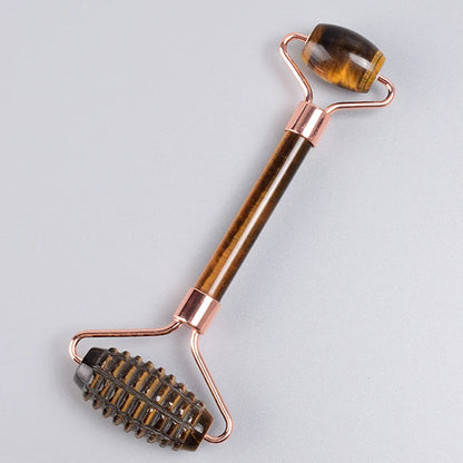 Rose Gold Jade Face Roller & Gua Sha Set – Sawtooth Massage Tool