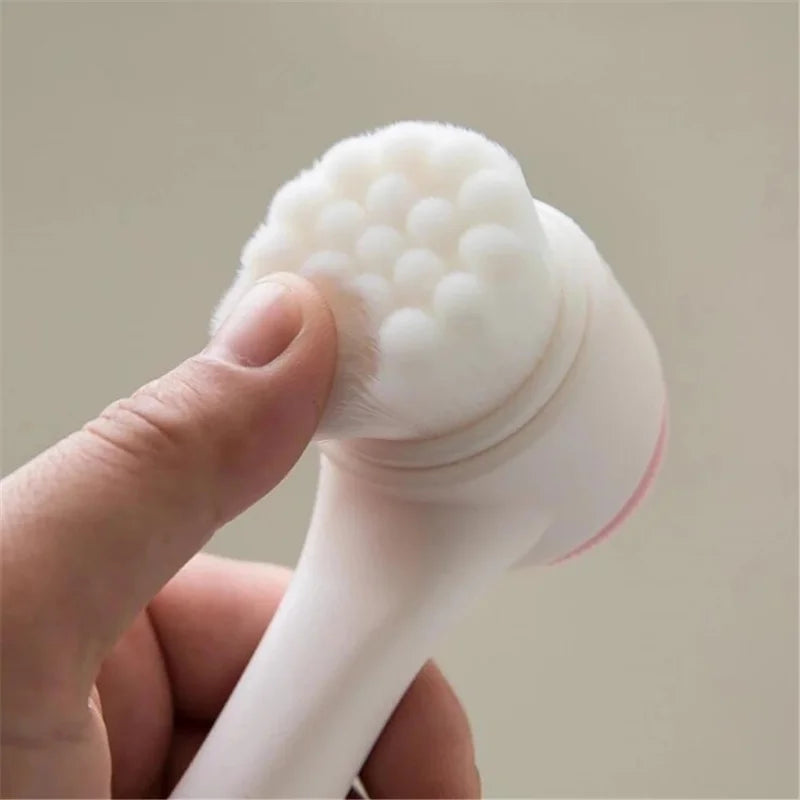3D Double-Sided Silicone Face Brush – Manual Exfoliator