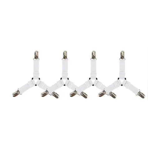 Bed Sheet Fasteners – 4pcs Mattress Cover Clip Holders