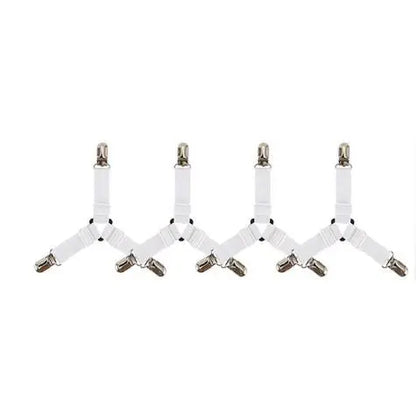 Bed Sheet Fasteners – 4pcs Mattress Cover Clip Holders