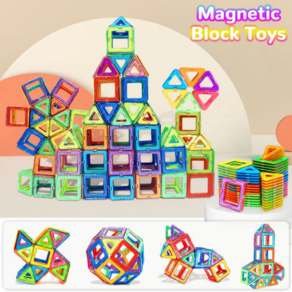 DIY Magnetic Building Blocks – STEM Construction Toy Set