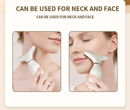 Portable 7-Color LED Light Therapy Massager – Face & Neck Lifting