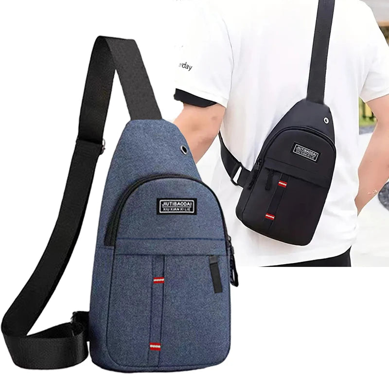 Unisex Chest Pocket Sling Bag – Adjustable Oxford Crossbody