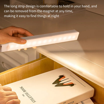 LED Motion Sensor Cabinet Light – Magnetic USB Dimmable Night Lamp