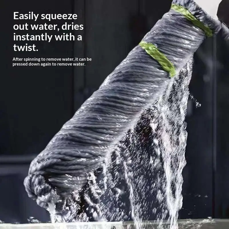 360° Self-Wringing Spin Mop – Hands-Free 2-in-1 Twist Mop
