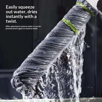 360° Self-Wringing Spin Mop – Hands-Free 2-in-1 Twist Mop