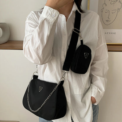 Women's Nylon Crossbody Bag – Casual Underarm Shoulder Bag