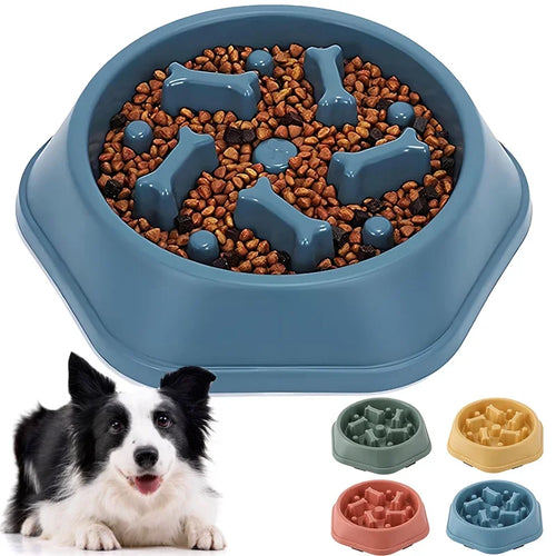 Slow Feeder Dog Bowl – Anti-Choke Non-Slip Puzzle Pet Dish