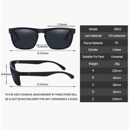 Vintage Square Polarized Sunglasses – Unisex Driving UV400