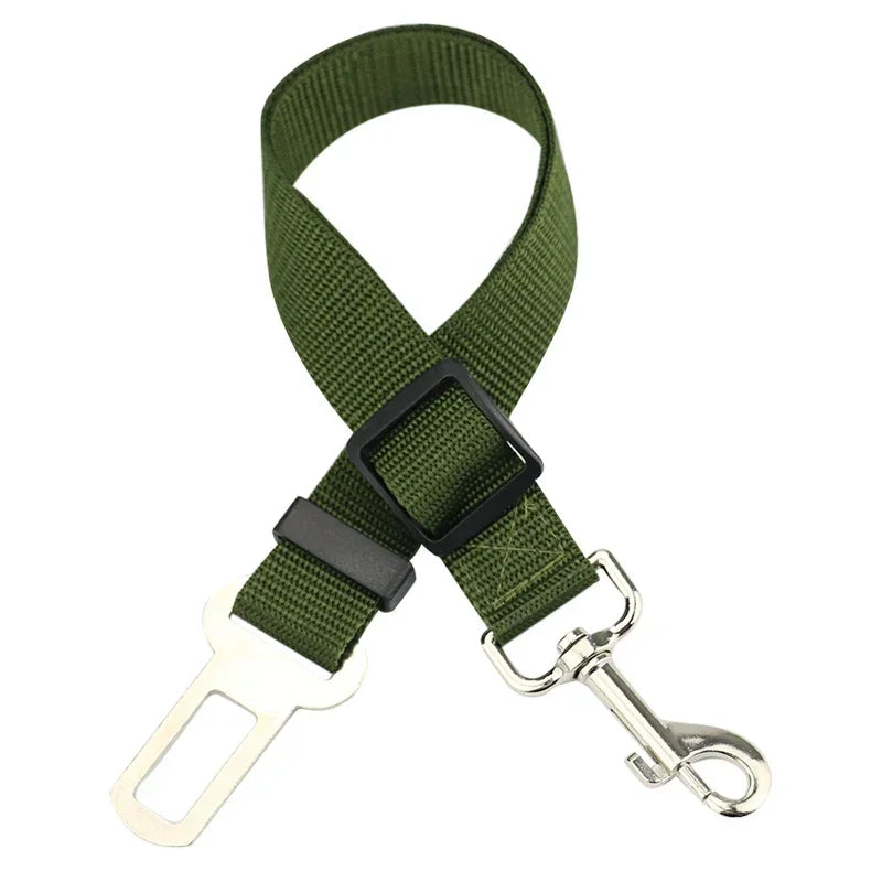 Pet Car Seat Belt – Adjustable Dog & Cat Safety Harness Clip