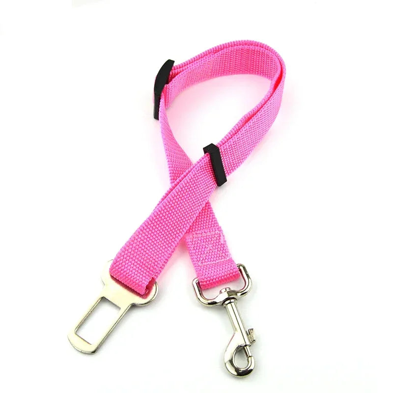 Pet Car Seat Belt – Adjustable Dog & Cat Safety Harness Clip