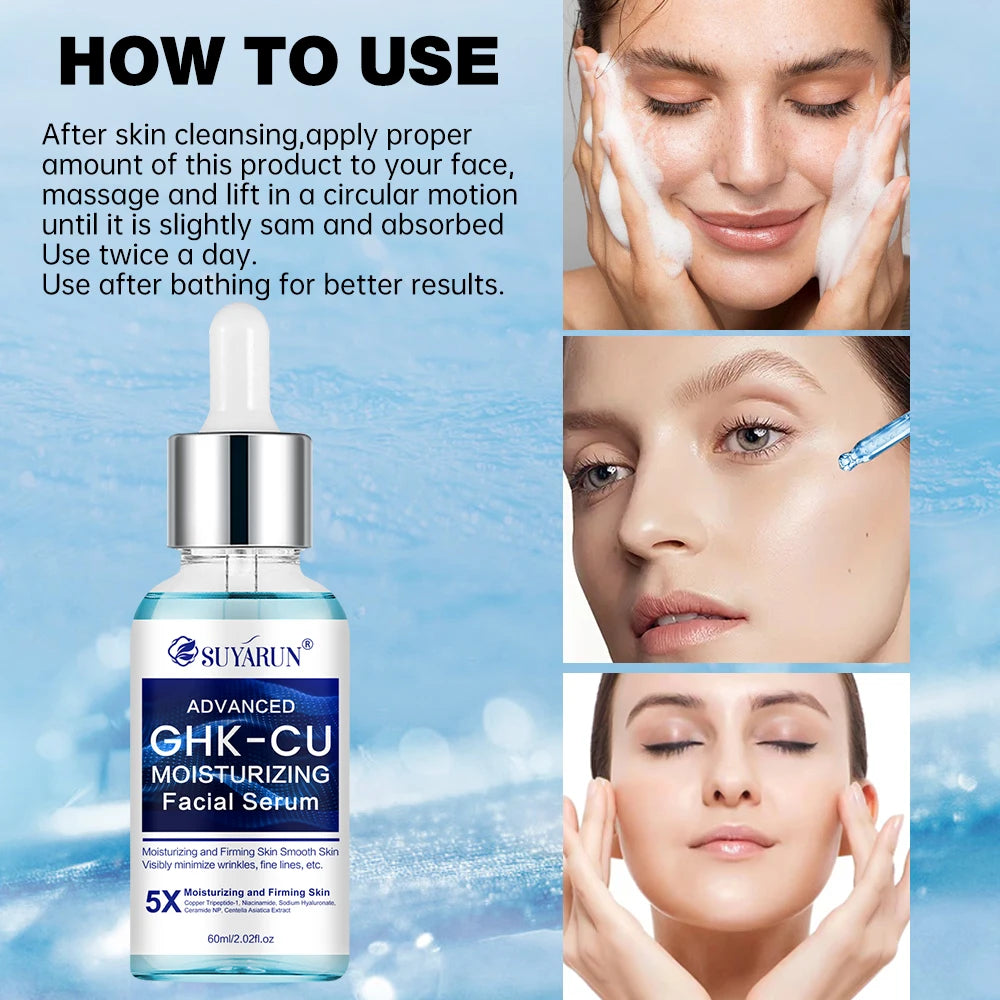 SUYARUN GHK-Cu Copper Peptide Serum – Anti-Aging Firming Moisturizer