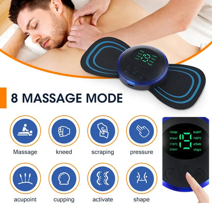 EMS Electric Neck Massager – Cervical Muscle Pain Relief Stimulator