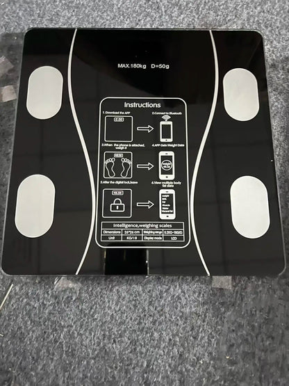 Smart Bluetooth Body Fat Scale – Digital Bathroom Scale with App