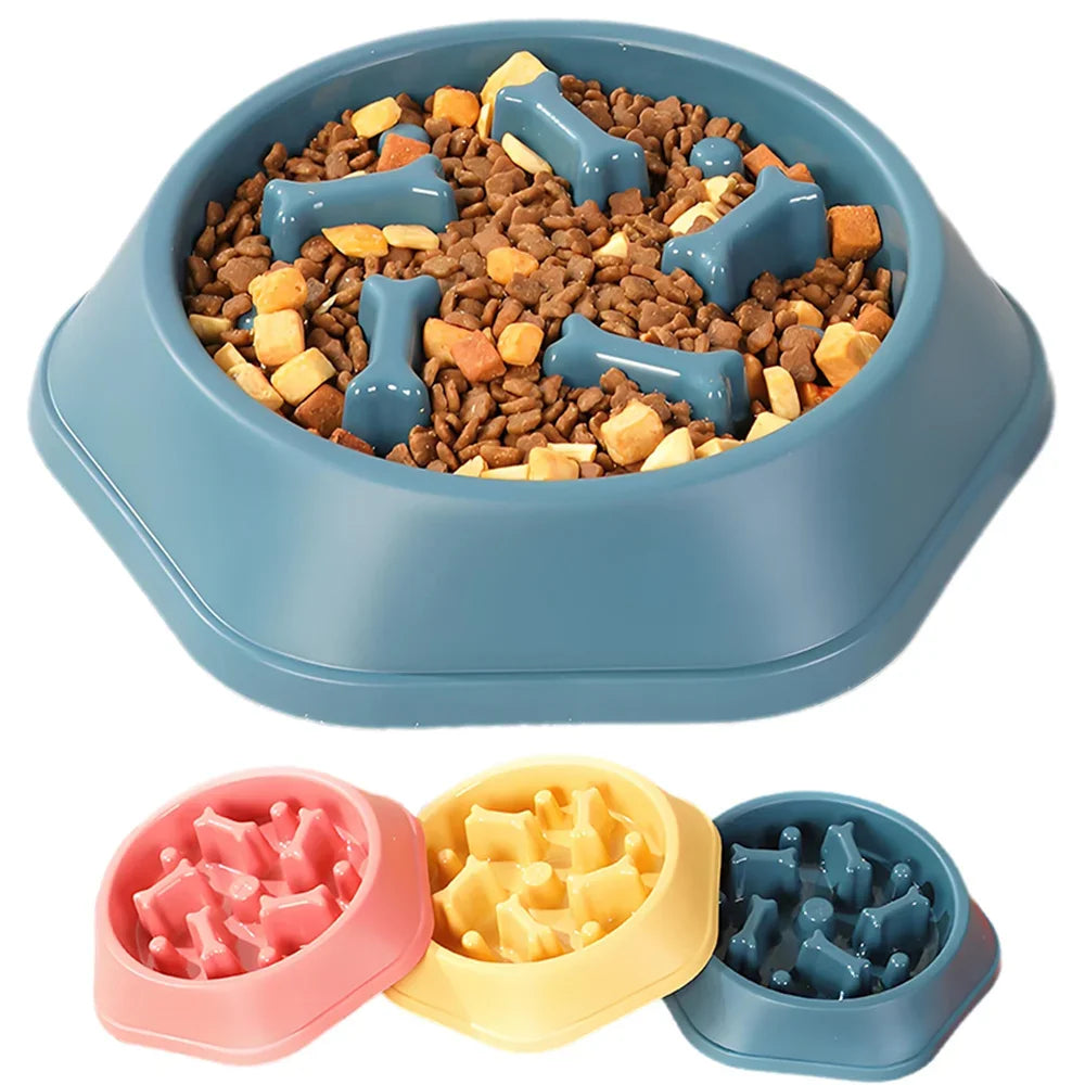 Slow Feeder Dog Bowl – Anti-Choke Non-Slip Puzzle Pet Dish