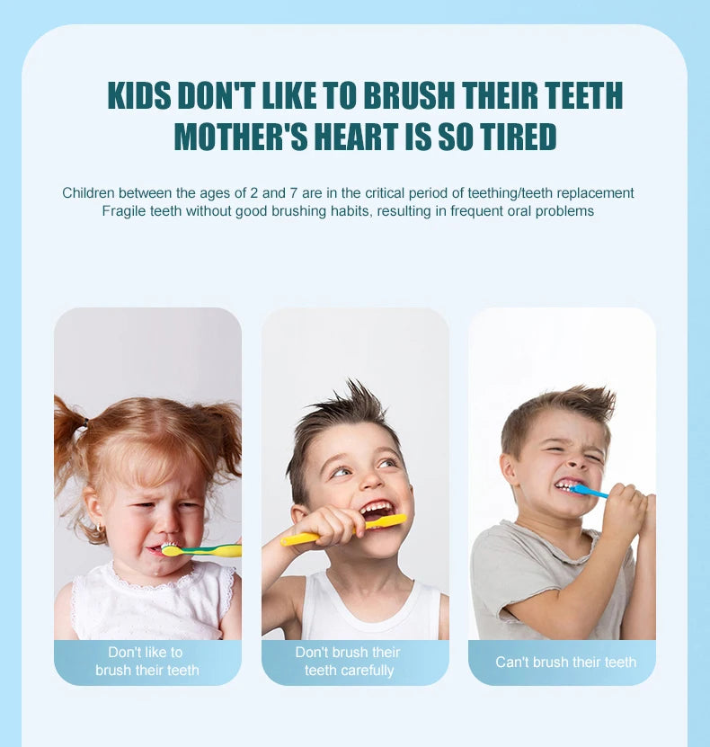 Kids U-Shaped Electric Toothbrush – 360° Sonic Rechargeable