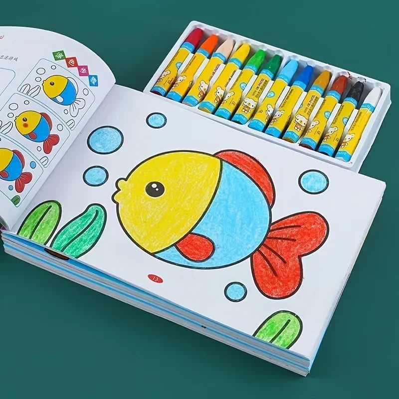 Kids Doodle & Coloring Book – Beginner Drawing Activity Book