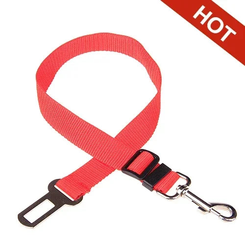 Pet Car Seat Belt – Adjustable Dog & Cat Safety Harness Clip