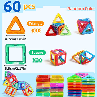 DIY Magnetic Building Blocks – STEM Construction Toy Set