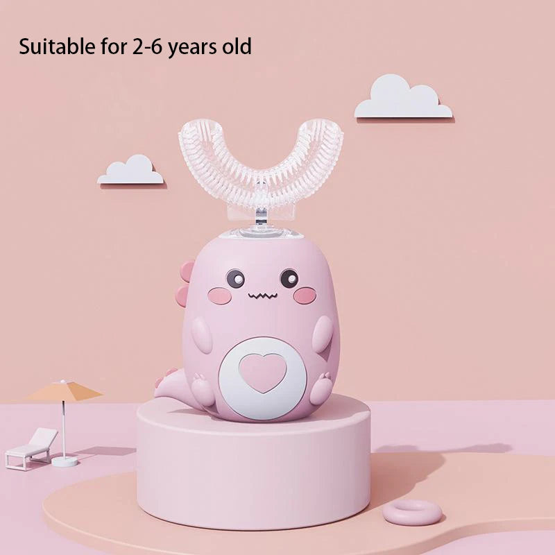 Kids U-Shaped Electric Toothbrush – 360° Sonic Rechargeable