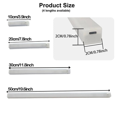 Motion Sensor LED Strip Light – USB Rechargeable Under-Cabinet Lamp