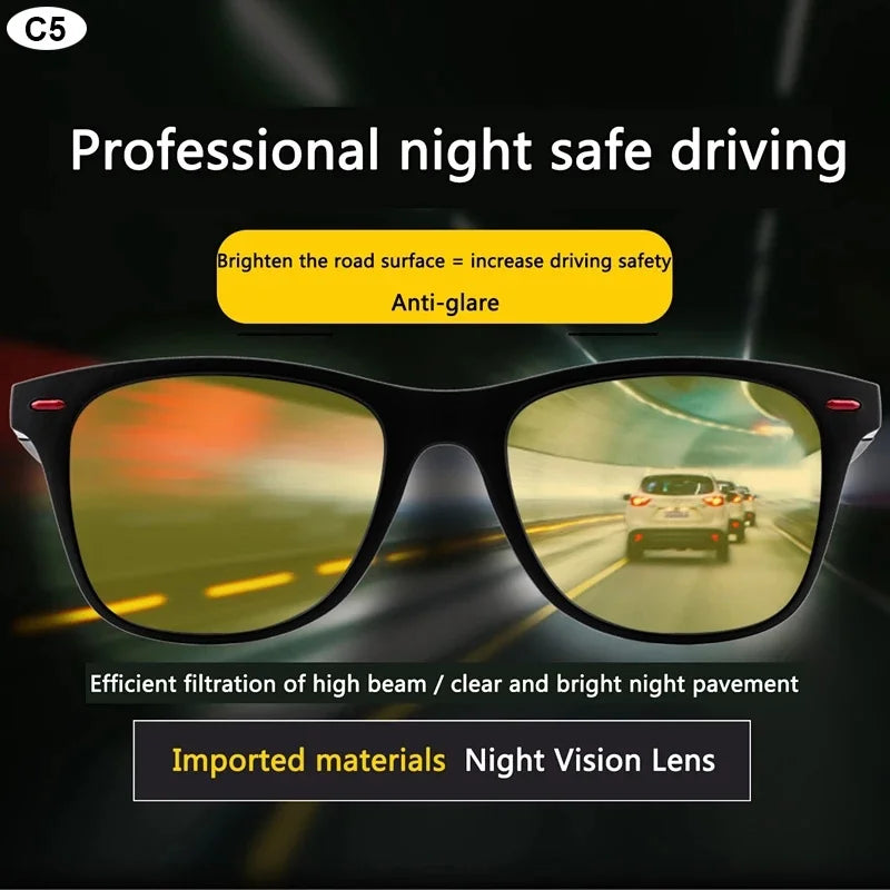 Night Vision Driving Glasses – Polarized Day/Night Sport Sunglasses