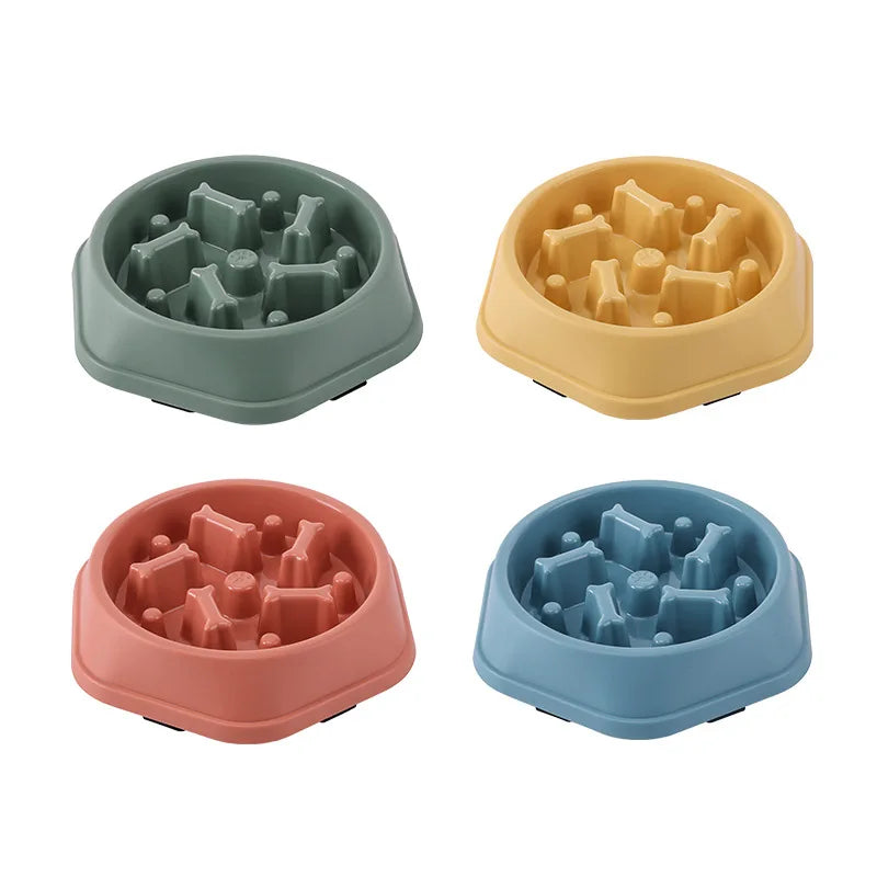 Slow Feeder Dog Bowl – Anti-Choke Non-Slip Puzzle Pet Dish