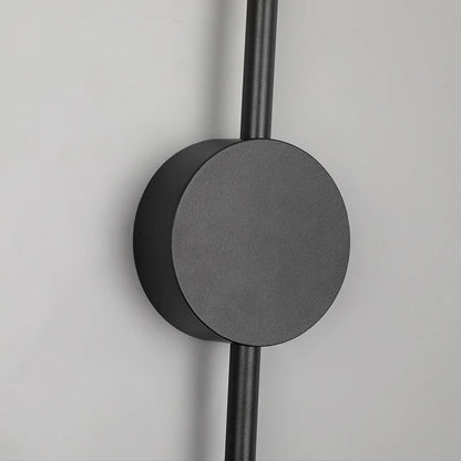 Modern LED Wall Lamp – Long Black I-Shape Bedroom Light