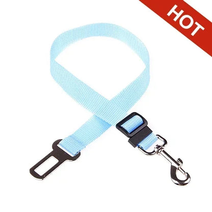 Pet Car Seat Belt – Adjustable Dog & Cat Safety Harness Clip