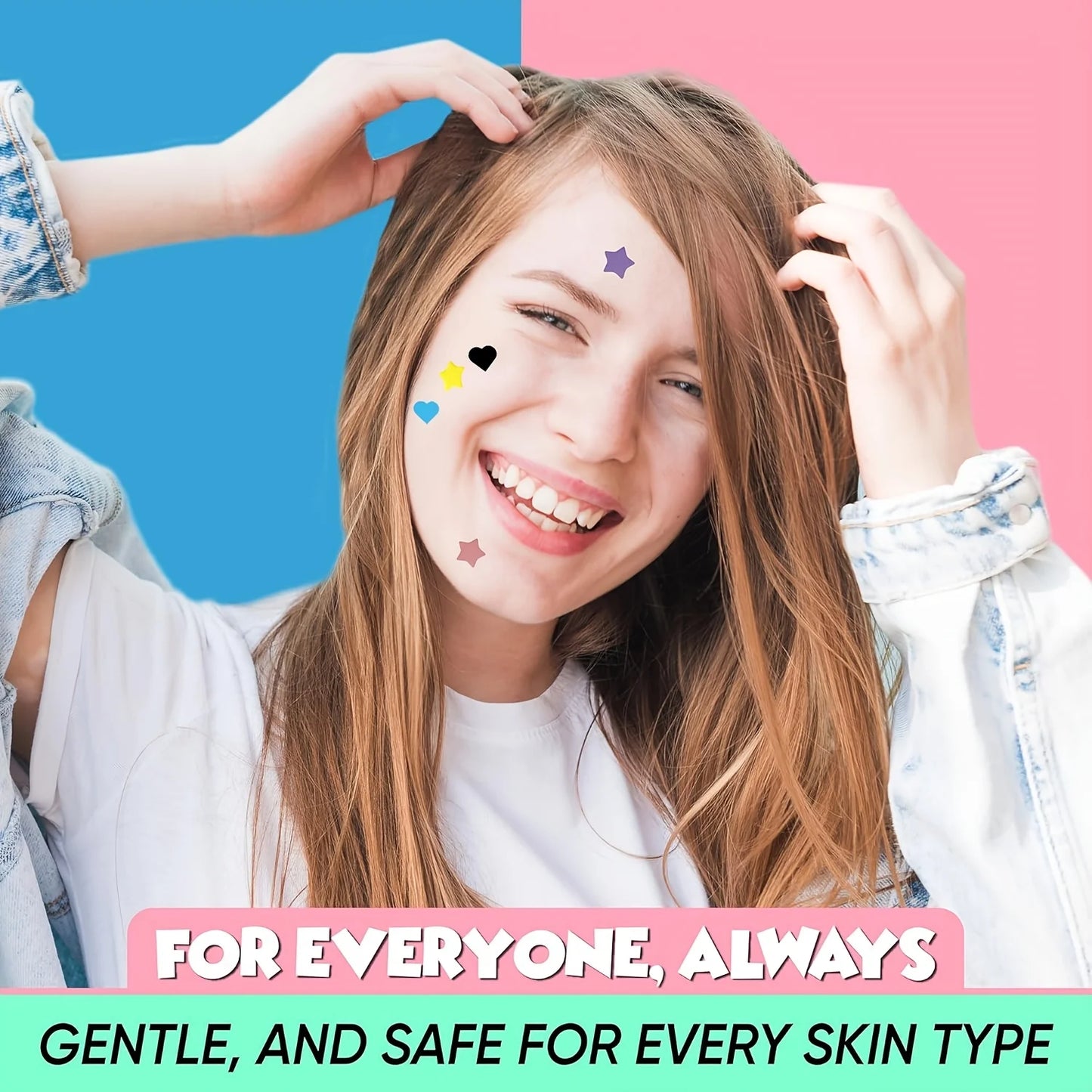 Star-Shaped Pimple Patches – 432pcs Cute Hydrocolloid Stickers