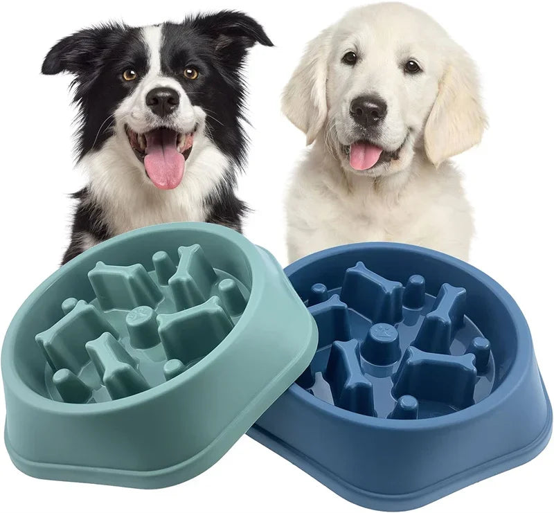 Slow Feeder Dog Bowl – Anti-Choke Non-Slip Puzzle Pet Dish