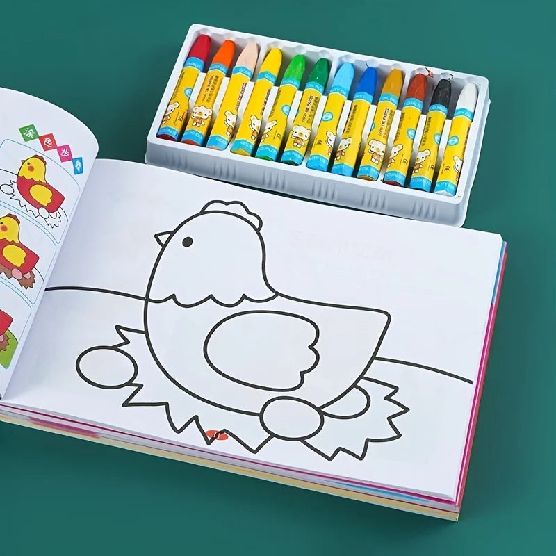 Kids Doodle & Coloring Book – Beginner Drawing Activity Book
