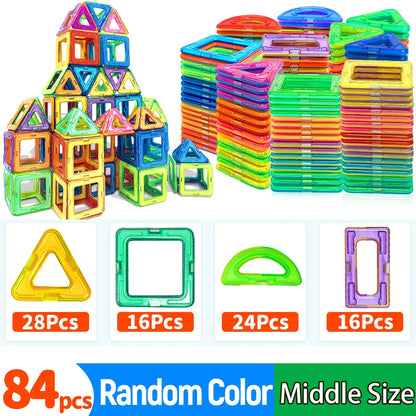DIY Magnetic Building Blocks – STEM Construction Toy Set