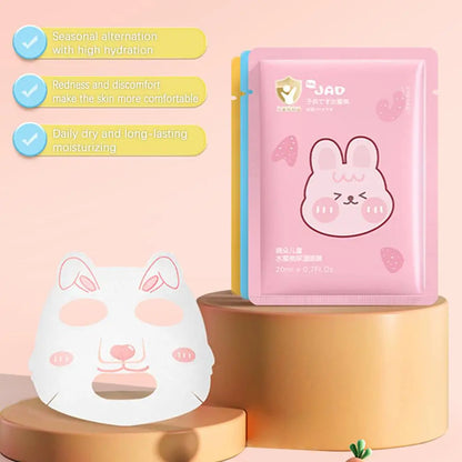 Cartoon Animal Sheet Masks – Kids Moisturizing Spa Face Masks