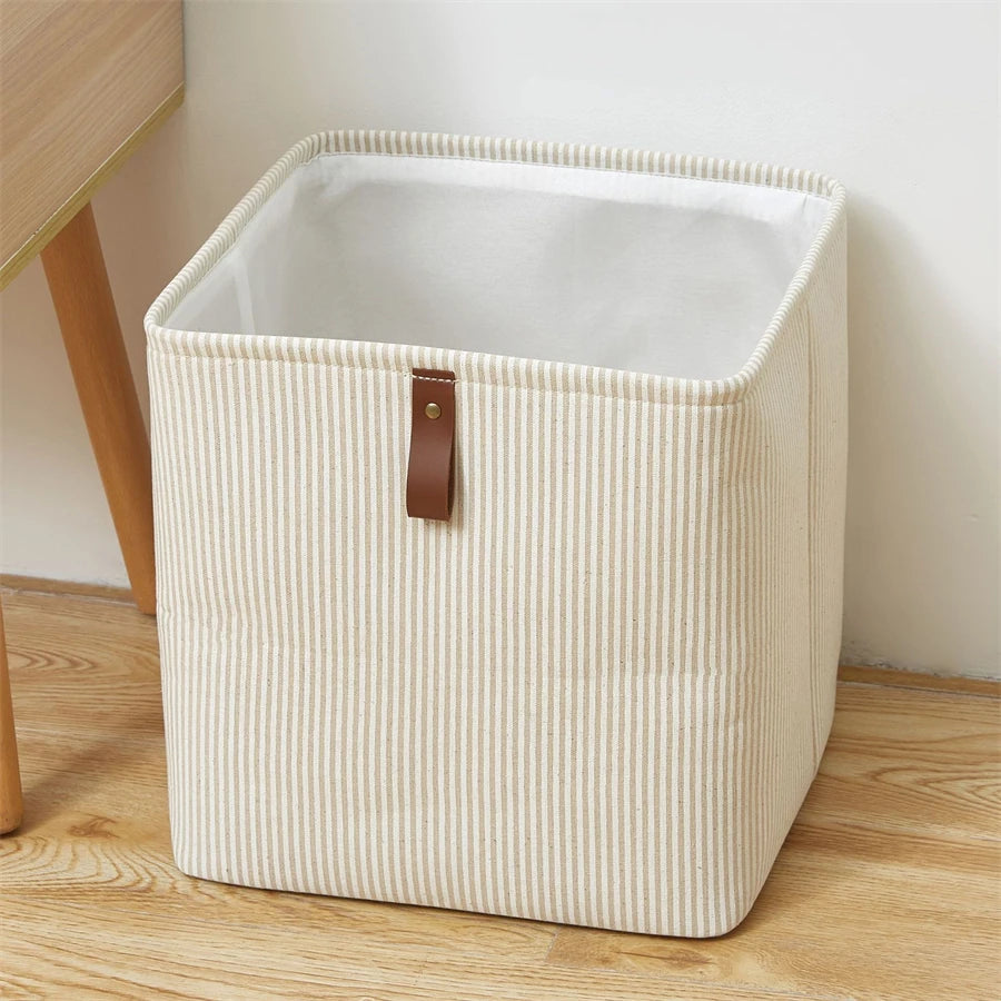 Fabric Storage Cube Box with Handle – Closet Toy Organizer