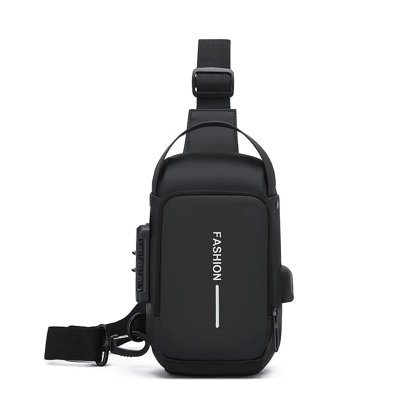 Men's Oxford Sling Bag – Crossbody Chest Pack with Phone Pocket