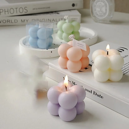 Mini Cube Aromatherapy Candle – Decorative Home Gift