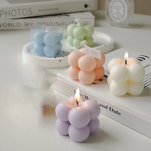 Mini Cube Aromatherapy Candle – Decorative Home Gift