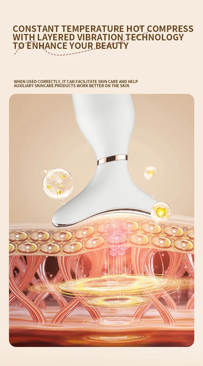 Portable 7-Color LED Light Therapy Massager – Face & Neck Lifting