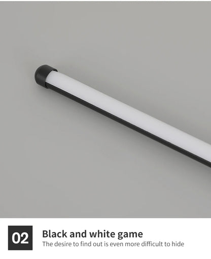 Modern LED Wall Lamp – Long Black I-Shape Bedroom Light
