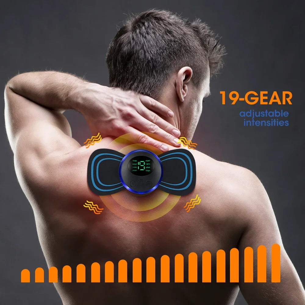 EMS Electric Neck Massager – Cervical Muscle Pain Relief Stimulator
