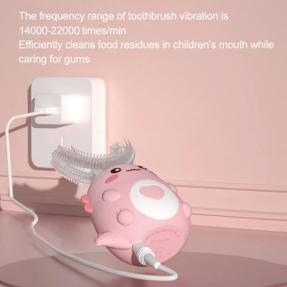 Kids U-Shaped Electric Toothbrush – 360° Sonic Rechargeable