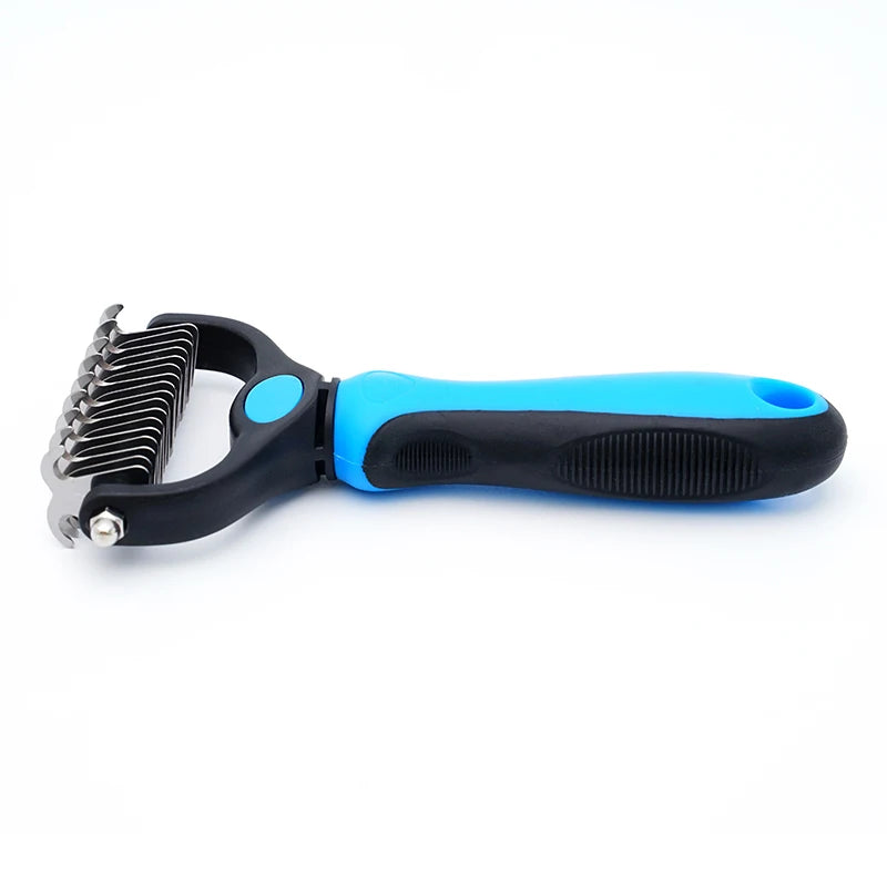 Pet Dematting Comb – Stainless Steel Detangling Brush for Dogs & Cats