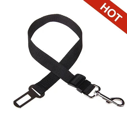 Pet Car Seat Belt – Adjustable Dog & Cat Safety Harness Clip